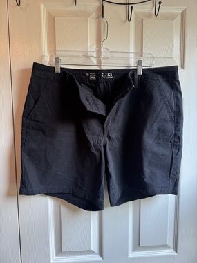 a.n.a Black Flat-Front Women’s Shorts